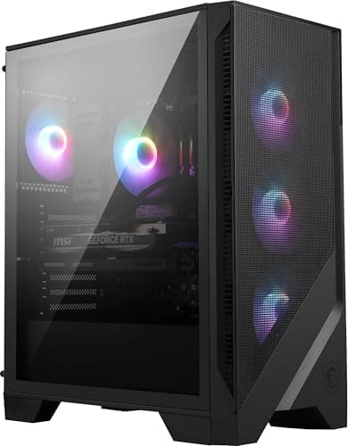 MSI Codex R2 Gaming Desktop: Intel Core i5-14400F, Geforce RTX 5060, 16GB DDR5, 1TB m.2 NVMe SSD, 80+ Gold PSU, WiFi 6E, ARGB Fan Air Cooling, Windows 11 Home: A14NVL5-454US - Image 1