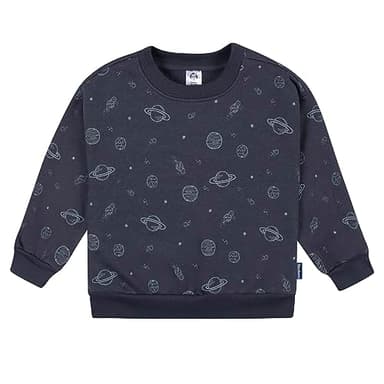 Gerber Baby Boys Toddler 2-Piece Fleece Sweatshirt and Jogger Set, Navy Space, 18 Months - Image 5