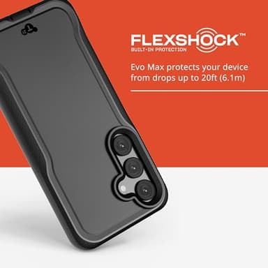 Tech21 Evo Pro Samsung S24 Case: 20ft Military Drop Proof Protection, Case for Galaxy S24 with Enhanced Camera Protection, 2 Lanyards Included for Durability and Safety - Black - Image 4