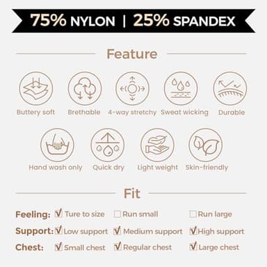 Aoxjox Women's Workout Sports Bras High Impact Fitness Backless Padded Training Gym Khloe Bra Yoga Crop Tank Top (Black, Large) - Image 6