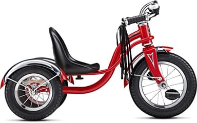 Schwinn Roadster Tricycle, 12 Inch Front Wheel Bike for Kids Ages 2-4, Low Center of Gravity, Retro Steel Frame, Adjustable Seat Grows with your Child, Rear Deck, Tricycle for Toddlers - Image 3