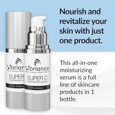 Vibriance Super C Serum for Mature Skin - All-in-One Vitamin Formula Hydrates, Firms, Lifts, Smooths, Targets Age Spots, Wrinkles, 1 fl oz - Image 2