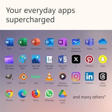 Microsoft Surface Laptop (2024), Windows 11 Copilot+ PC, 15" Touchscreen Display, Snapdragon X Elite (12 core), 16GB RAM, 1TB SSD Storage, Platinum - Image 3