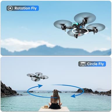 REDRIE Drone with 1080P Camera for Beginners, Foldable, Altitude Hold, Gestures Selfie, Waypoint Fly, Headless Mode, 3D Flip, One Key Start, 3 Speed Modes, Circle Fly, 2 Batteries - Image 6