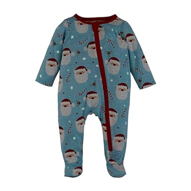 Mud Pie Children's Blue Santa Glow Baby Sleeper; 3-6M - Image 2