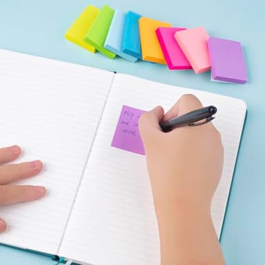 Mini Sticky Notes 1.5x2 Inches, Bright Colors Self-Stick Pads, 24 Pack, 75 Sheets/Pad,1800 Sheets - Image 5