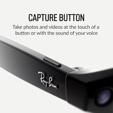 Meta Ray-Ban Glasses, Wayfarer, Matte Black | 12 MP ultra-wide camera for HD photos and video — Open Ear Speakers for music, podcasts and more AI for voice commands and personalized experiences - Image 5