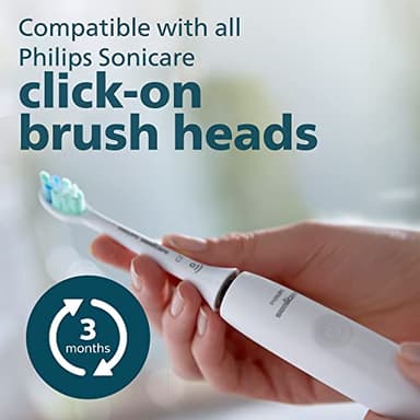 Philips Sonicare 4100 Rechargeable Electric Toothbrush, with Pressure Sensor, 2 Intensity Settings, SmarTimer and QuadPacer, 14-Day Battery Life, White, Model HX3681/23 - Image 8