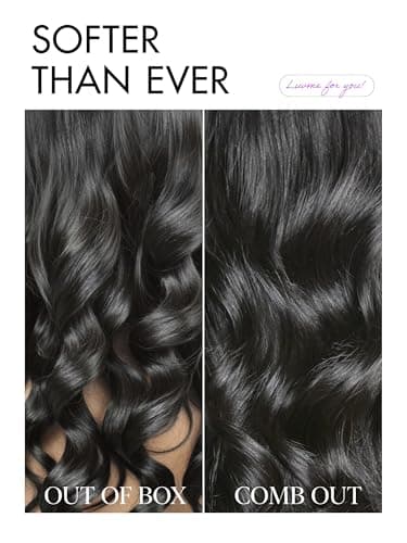 LUVME HAIR All-Day Comfort™ Loose Body Wave 5x5 Lace Front Wigs Human Hair Glueless Wigs Human Hair Pre Plucked Pre Cut Long Black Wig Lace Closure Wigs Frontal Wigs Human Hair - Image 8