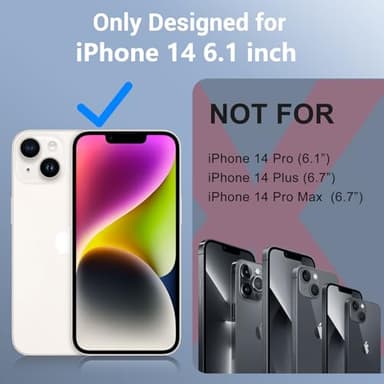 Red2Fire for iPhone 14 Case Waterproof, [Built-in Screen Protector & Camera Protector][Compatible with MagSafe][Full Body Shockproof][IP68 Waterproof][Dustproof] Phone Case 6.1" Black/Clear - Image 7