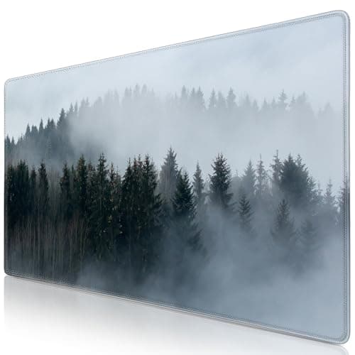 Canjoy Gaming Mouse Pad Forest Pattern Extended XXLarge Mousepad Big Computer Keyboard Desk Mat for Non-Slip Rubber 31.5x15.7inch - Image 1