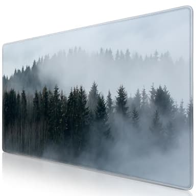 Canjoy Gaming Mouse Pad Forest Pattern Extended XXLarge Mousepad Big Computer Keyboard Desk Mat for Non-Slip Rubber 31.5x15.7inch - Image 1