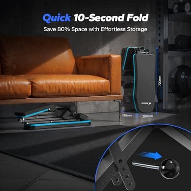 MERACH Weight Bench, Foldable Weight Benches for Home Gym with 990 LBS, Adjustable Weight Bench with 72 Training Angles, Incline Bench Press for Full Body - Image 6