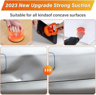 WASAIQI Dent Puller,Car Dent Puller 3 Pack Dent Remover Tool Suction Cup Dent Puller Dent Removal Kit for Car and Dent Repair Kit for Car Body,Tiles Lifting,Objects Moving,Screen (Yellow+White) - Image 5