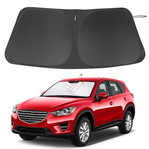Windshield Sun Shade Custom Fit for 2013 2014 2015 2016 Mazda CX-5 CX5 Accessories Foldable Sunshade Sun Blocker Protect Car from Sun Rays & Heat Damage Keep Car Cooler - Image 1