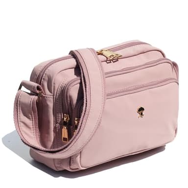 ESVAN Triple Zip Crossbody Bags for Women Fashion Ladies Purse Multi-Pocket Handbags Messenger Shoulder Bag - Image 1