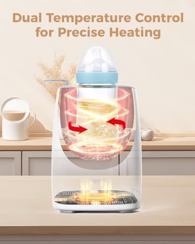 Papablic NutriWarm™ Swirlable Bottle Warmer – Advanced Nutrient-Preserving Warming Technology, Fast and Even Warming for Breastmilk & Formula, Precise Temperature Control, Easy to Use - Image 8