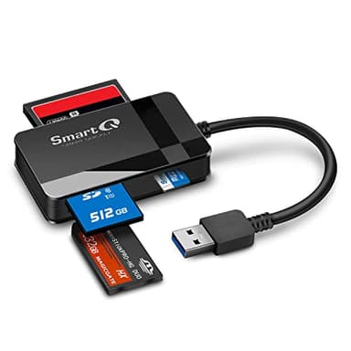 SmartQ C368 USB 3.0 Card Reader - Plug & Play, Compatible with Apple & Windows, Supports SD, Micro SD, MS, CF Cards - Image 1