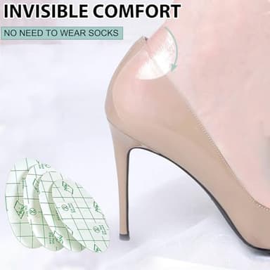 100PCS Self Adhesive Invisible Heel Anti-Wear Sticker, Waterproof Anti Wear Foot Care Heel Protection Pad, Heels Stickers Transparent Thin for Prevent Heels Rubbed - Image 5