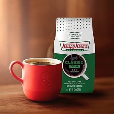 Krispy Kreme Doughnuts Classic Decaf Ground Coffee, Bagged 12oz - Image 6