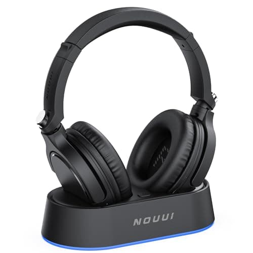 Wireless Headphones for TV Watching, TV Headphones Wireless for Seniors with Multi-Function Transmitter Charging Base, 65hrs Worktime Bluetooth Headset, No Audio Delay, Gifts for Parents & Elderly - Image 1