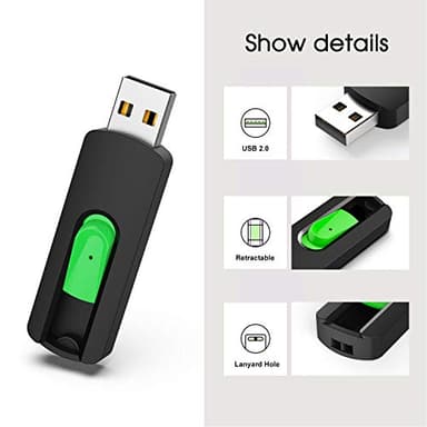 128GB Flash Drive Aiibe USB Flash Drive 128 GB Thumb Drive USB 2.0 Memory Stick Zip Drive Backup Jump Drive Single 128GB 128G USB Drive for PC Laptop - Image 3