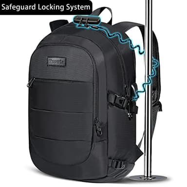 Tzowla 35 Liter Anti Theft with Tracker Tag and USB Charging Port Laptop Backpack - Image 4