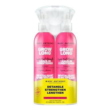 Marc Anthony Leave-In Conditioner Spray & Detangler, Grow Long Biotin, 2-pack - Anti-Frizz Deep Conditioner For Split Ends & Breakage - Vitamin E, Caffeine & Ginseng for Curly, Dry & Damaged Hair - Image 1