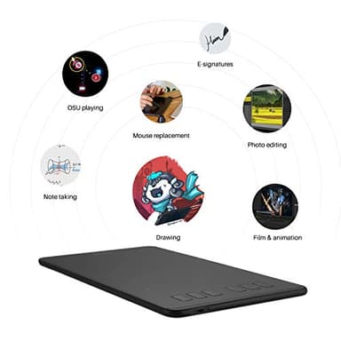 HUION Inspiroy H640P Drawing Tablet, 6x4 inch Digital Art with Battery-Free Stylus, 8192 Pen Pressure, 6 Hot Keys, Graphics Tablet for Drawing, Writing, Design, Teaching, Work with Mac, PC & Mobile - Image 6