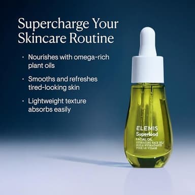 ELEMIS Superfood Facial Oil - Antioxidant-Rich Nourishing Serum, Radiance-Enhancing Lightweight Skin Elixir, Hydration Booster, Non-Greasy Botanical Blend - 15ml - Image 3