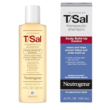 Neutrogena T/Sal Therapeutic Dandruff Shampoo, Scalp Build-Up Control, 3% Salicylic Acid, Scalp Psoriasis Treatment, Seborrheic Dermatitis Shampoo, Clears & Controls Flakes, Fragrance Free, 4.5 fl oz - Image 3