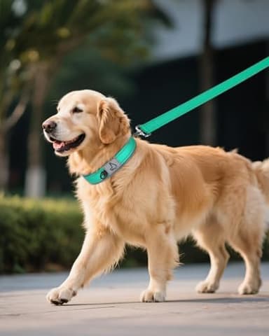 Joytale Dog Collar for Extra Large Dogs, Neoprene Padded and Adjustable, Reflective Wide Heavy Duty Pet Collars with Durable Metal Belt Buckle for Walking, Teal, XL - Image 6