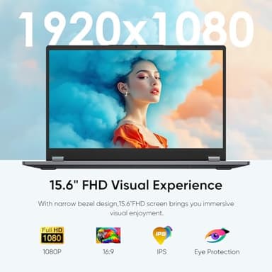 AE86 15.6" 2-in-1 Laptop | 16GB DDR4 RAM 512GB Storage | AMD Ryzen 3 3200U (up to 3.5GHz) | AMD Radeon Vega 3 | FHD Touchscreen | Wi-Fi 5 | BT5.1 | RJ45 | Backlit Keyboard (Upgraded) - Image 3