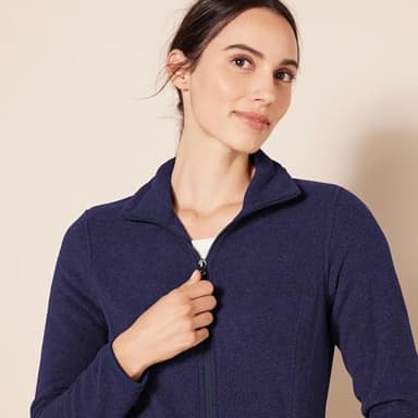 Amazon Essentials Women's Classic-Fit Full-Zip Polar Soft Fleece Jacket (Available in Plus Size), Navy, X-Small - Image 4