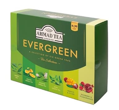 Ahmad Tea Green Tea, Evergreen Selection Pack Teabags, 60 Foil Teabags - Caffeinated & Sugar-Free - Image 9