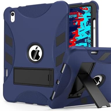 Rantice Military-Grade Tested Case for iPad 10th Generation 10.9" / iPad 11-inch (A16) 11th Generation, Heavy Duty Shockproof Protective iPad Case with Kickstand & Pencil Holder, DarkBlue+Black - Image 3