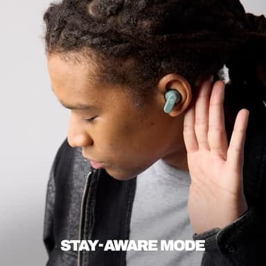 Skullcandy Dime Evo Wireless Earbuds, Bluetooth Headphones, Noise Isolating Fit, Up to 36 Hours Battery, Microphone for iPhone Android, Easy Carry with Clip-Anywhere Case - Preppy Sage - Image 5