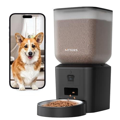 Automatic Dog & Cat Feeder with Camera & WiFi – 8L/34 Cups, 1080P Night Vision, 2.4 & 5G WiFi, 2-Way Talk, 10s Voice Recording, Timed Food Dispenser, Up to 99 Portions, 15 Meals Per Day - Image 1