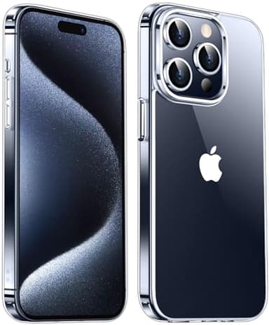Temdan Designed for iPhone 15 Pro Max Case Clear, [Crystal Clear][Anti-Yellowing][Military-Grade Drop Protection] Slim Shockproof Protective Cover Phone Case for iPhone 15 Pro Max 6.7" - Image 1