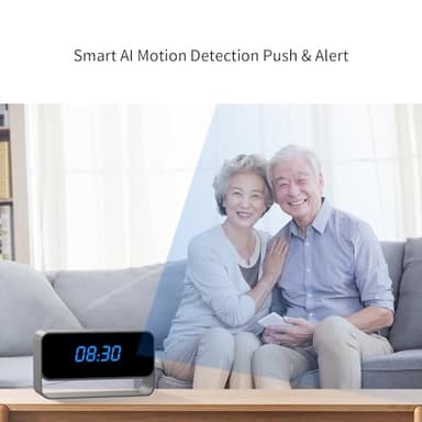 DuboCam Clock Camera - Full HD 1080P Wireless Camera - WiFi Nanny Cam for Home Indoor Security - WiFi & Bluetooth Connection【Upgraded】 - Image 6