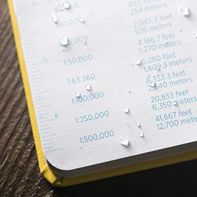 Rite in the Rain Weatherproof Hard Cover Notebook, 8.75" x 11.25", Yellow Cover, Universal Pattern (No. 370F-MX) - Image 6