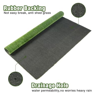 GLOBREEN Grass Pad for Dog Large Size - 2FTx6FT, Dog Potty Training Turf, Indoor Outdoor Pets Pee Fake Grass for Balcony Patio Yard - Image 3