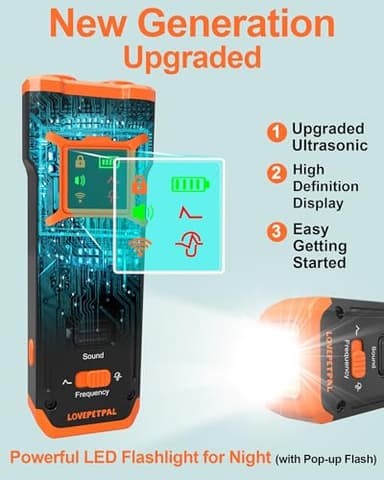 2025 Dog Training Bark Deterrent Device, Anti-Barking Device with HD Display and LED Flashlight for Dogs, Stop Bad Behavior Without Yelling or Swatting, Ultrasonic Stopper Alternative to Shock Collar - Image 6