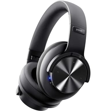 Picun B8 Bluetooth Headphones, 120H Playtime Headphone Wireless Bluetooth with 3 EQ Modes, Low Latency, Hands-Free Calls, Over Ear Headphones for Travel Home Office Cellphone PC Black - Image 1