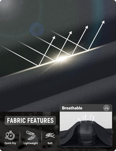 baleaf Women's Sun Shirts UPF 50+ Hoodie Long Sleeve Spf UV Shirt Lightweight Quick Dry Hiking Zip Pocket Black S - Image 4