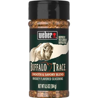 Weber Buffalo Trace Whiskey Flavored BBQ Seasoning, 6.5 Ounce - Image 1