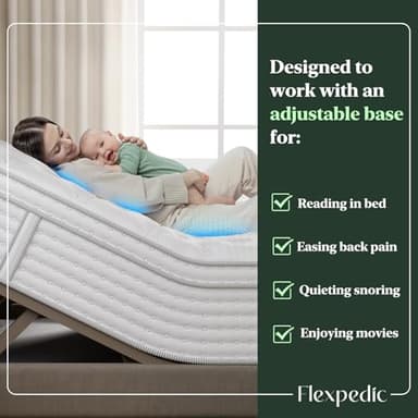King Mattress, 14-Inch Luxury Hybrid Mattress, Fiberglass-Free Mattress in a Box with Gel-infused Memory Foam, Individual Pocket Spring for Motion Isolation-Edge Support,CertiPUR-US,10-Year Warranty - Image 9