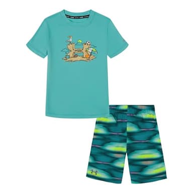 Under Armour Surge Stripe Set, Radial Turq Surge Stripe, 2T - Image 1