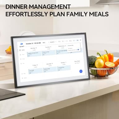 LOOFII 21.5 Inch Smart Digital Calendar Planner & Chore Chart, Full HD Interactive Touchscreen Display for Family Scheduling, Wall Mountable – Streamline Household Organization (Black White) - Image 4