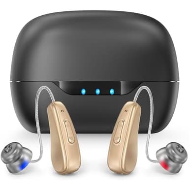 Hearing Aids for Seniors Rechargeable with Noise Cancelling, Hearing Amplifier with 5 Levels of Volume Adjustmen, Simple to Operate and Hear Clear Sound - Image 8